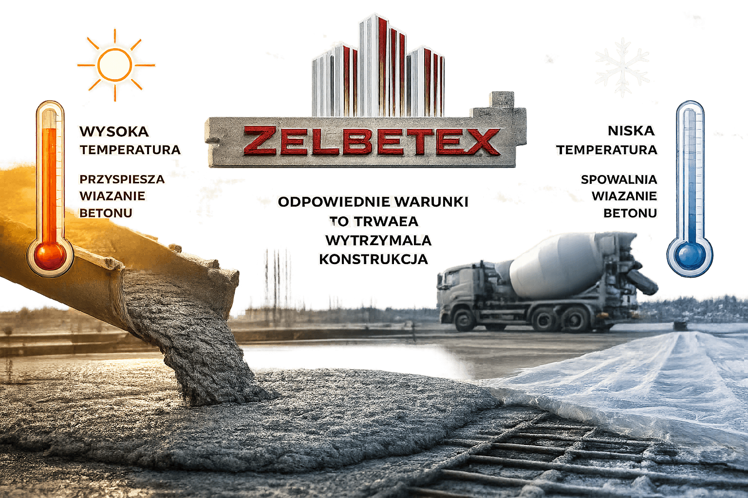 wplyw temperatury na beton